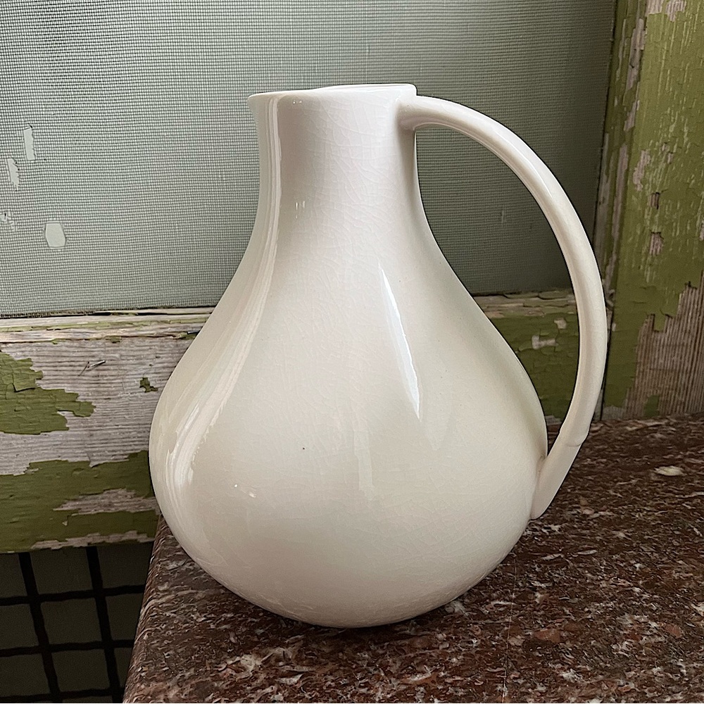 Banana Republic vintage pitcher. White, used for display only. Perfect condition